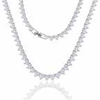 Broken Heart Tennis Necklace