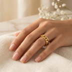 Cuban Luxe Band Ring