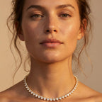 Broken Heart Tennis Necklace