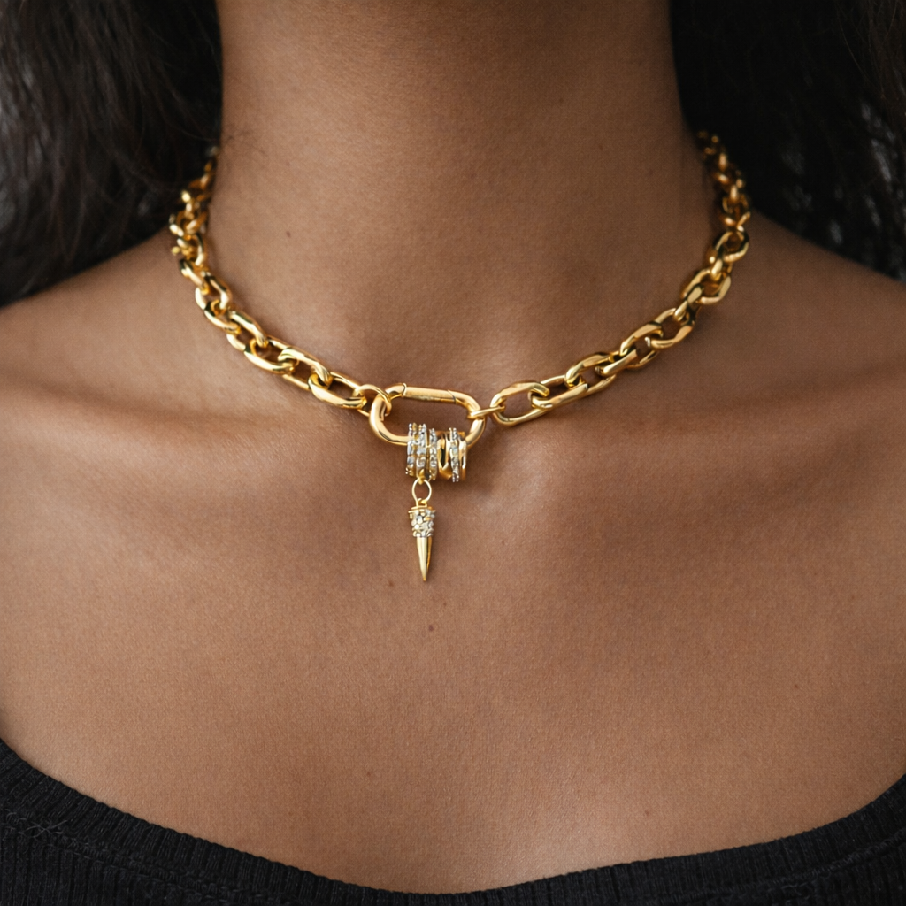 Aurum Spike Chain Necklace