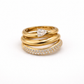 Curve Trio Ring Set