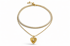Aurora Heart Layered Necklace