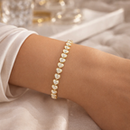 TRUE LOVE Bezel Tennis Bracelet