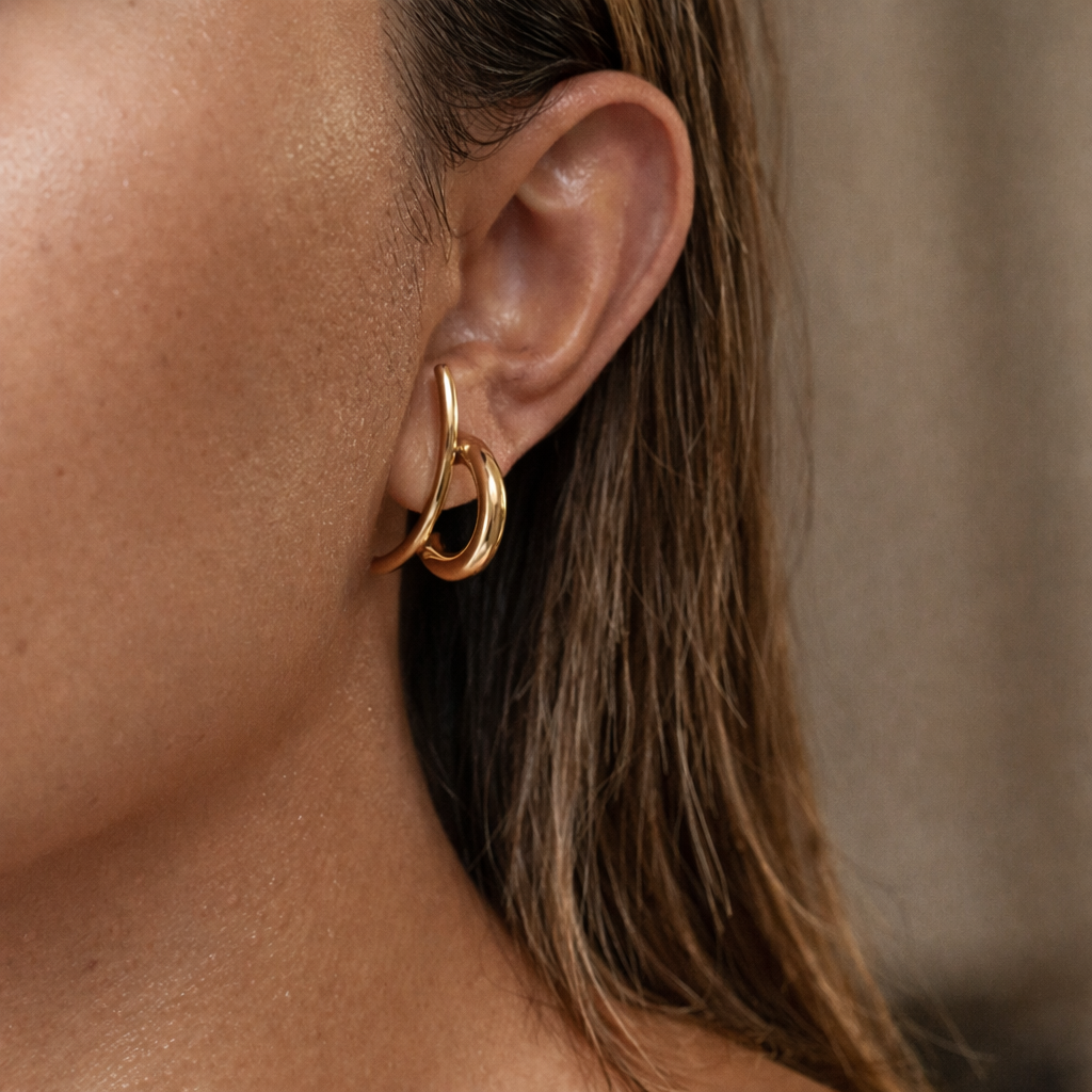 Nova Double Hoop Earrings