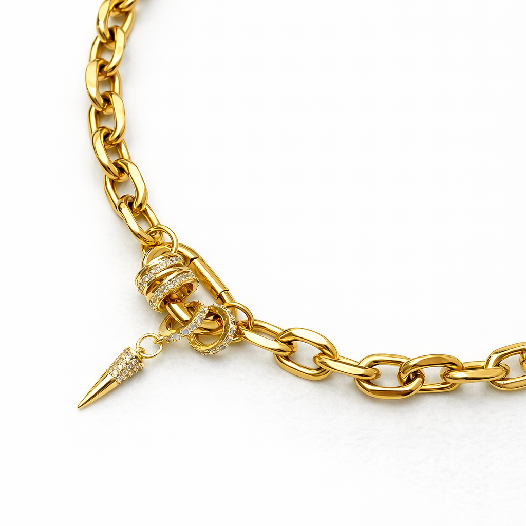 Aurum Spike Chain Necklace