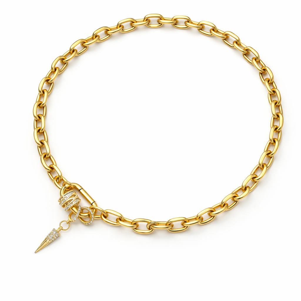 Aurum Spike Chain Necklace