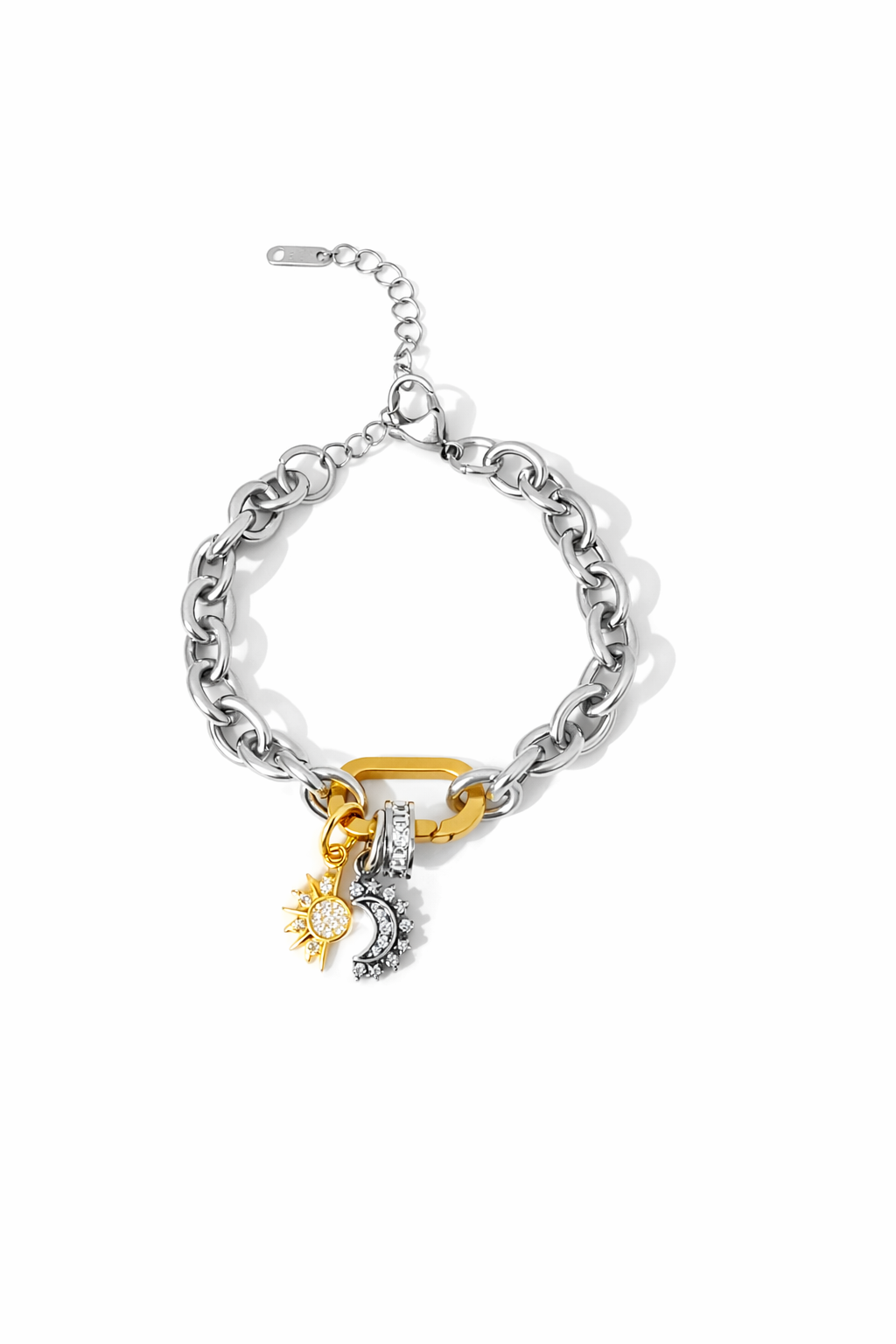 Eclipse - Two-Tone Charm Bracelet