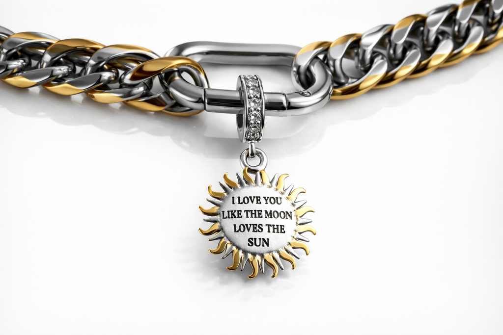 Solar Love Two-Tone Layered Necklace