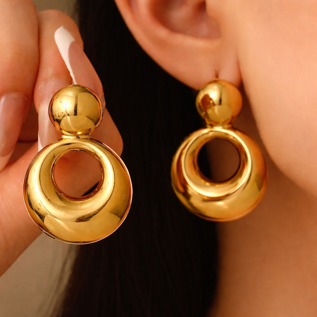 Aurelia Gold Statement Earrings