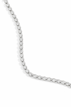 Ayanna Bezel Set Round Tennis Necklace