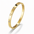 Lovera Heart Gold Bangle