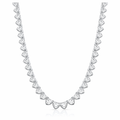 Amore Heart Tennis Necklace