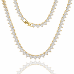 Broken Heart Tennis Necklace