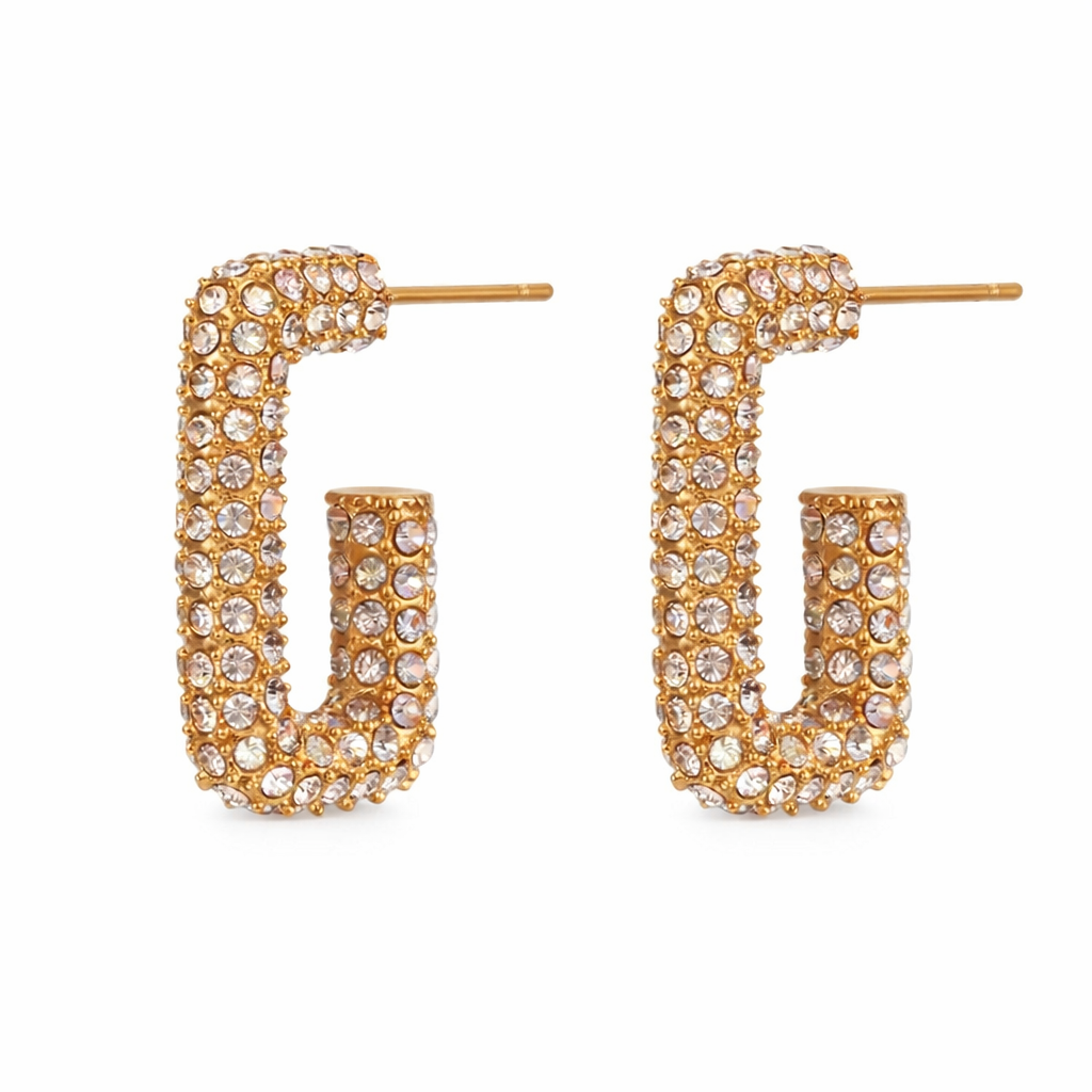 ICONIC U Pavé Hoops