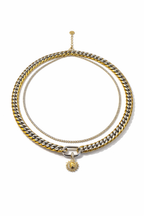 Solar Love Two-Tone Layered Necklace