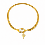 Astra Cuban Chain Star Charm Necklace