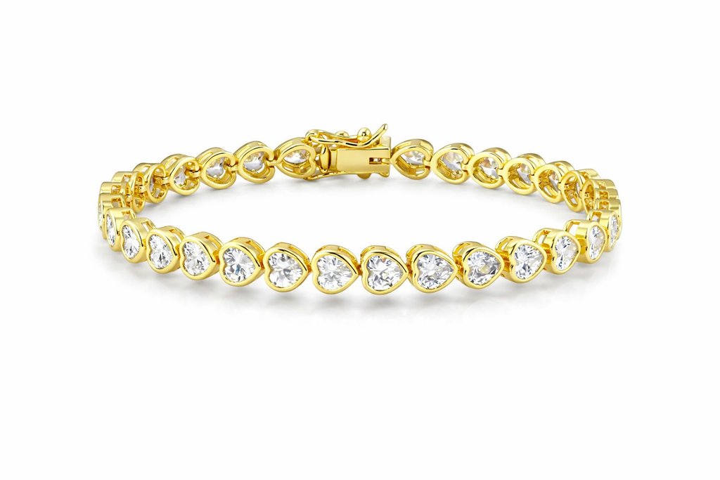 TRUE LOVE Bezel Tennis Bracelet