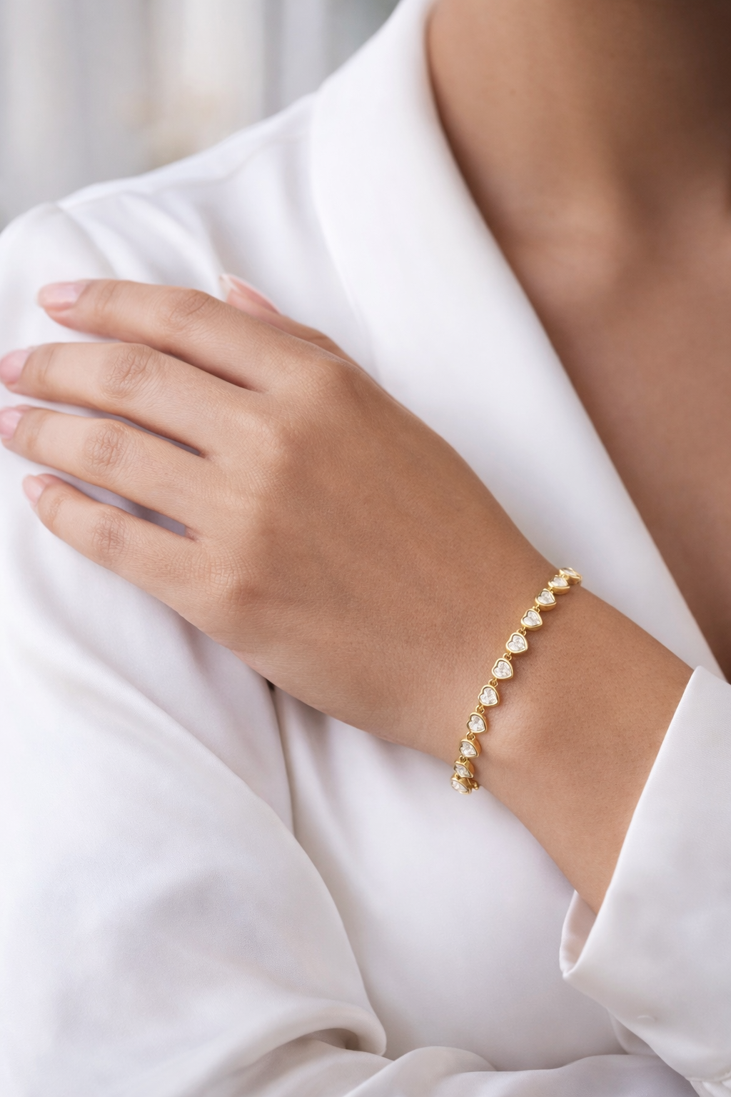 Alluréa Heart Tennis Bracelet