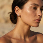 Celeste Heart Stud Earrings