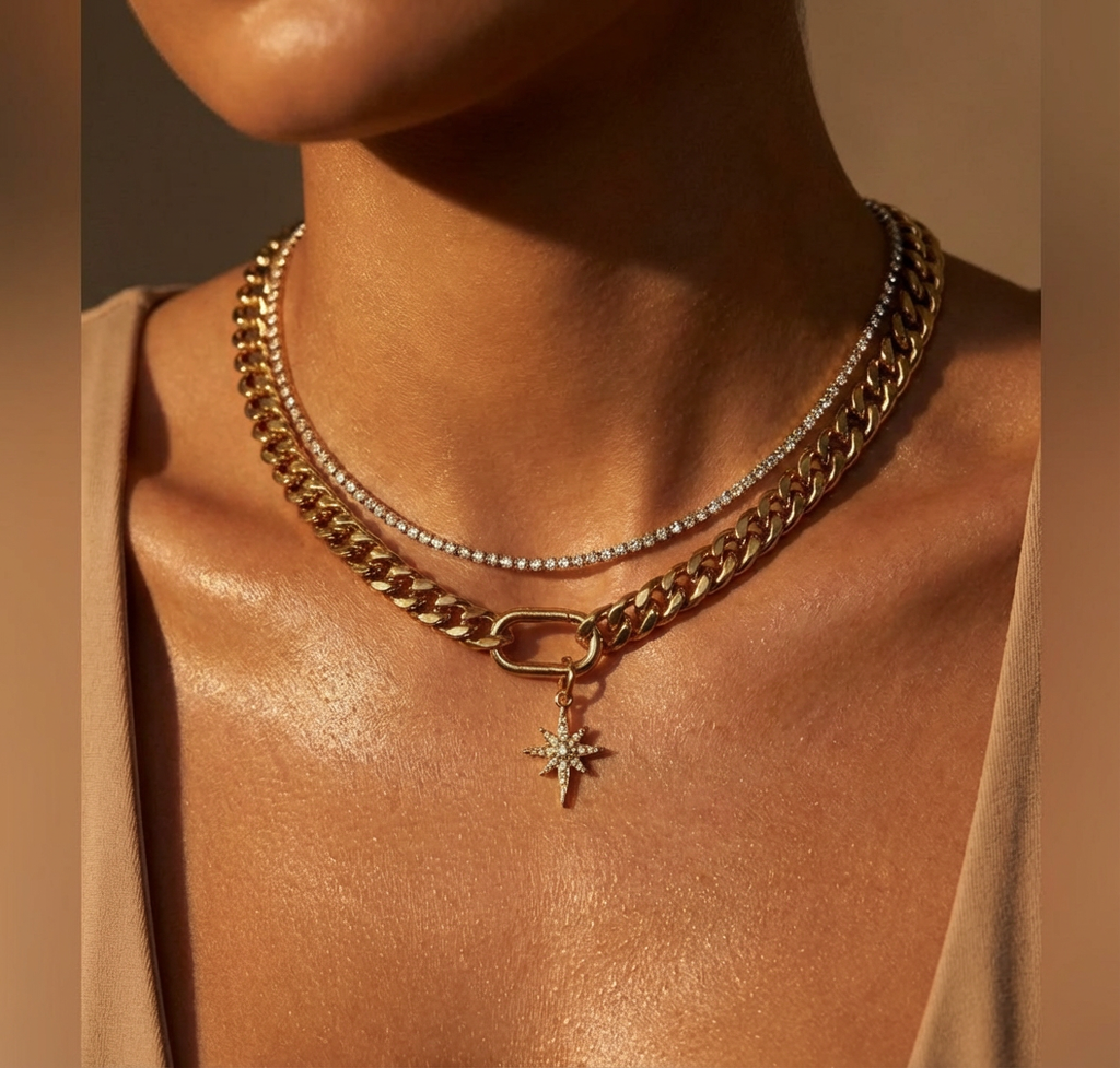 Astra layered Necklace Set